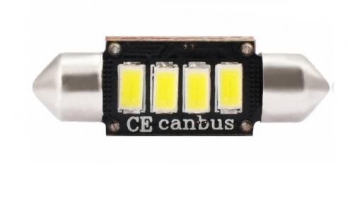 LED Buislampje LED C5W 36mm 4xSMD5630 12V CANBUS Wit 6000k